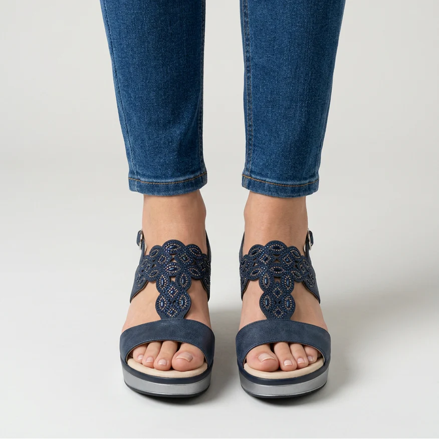 Grace - Sandalo Elegante con Zeppa