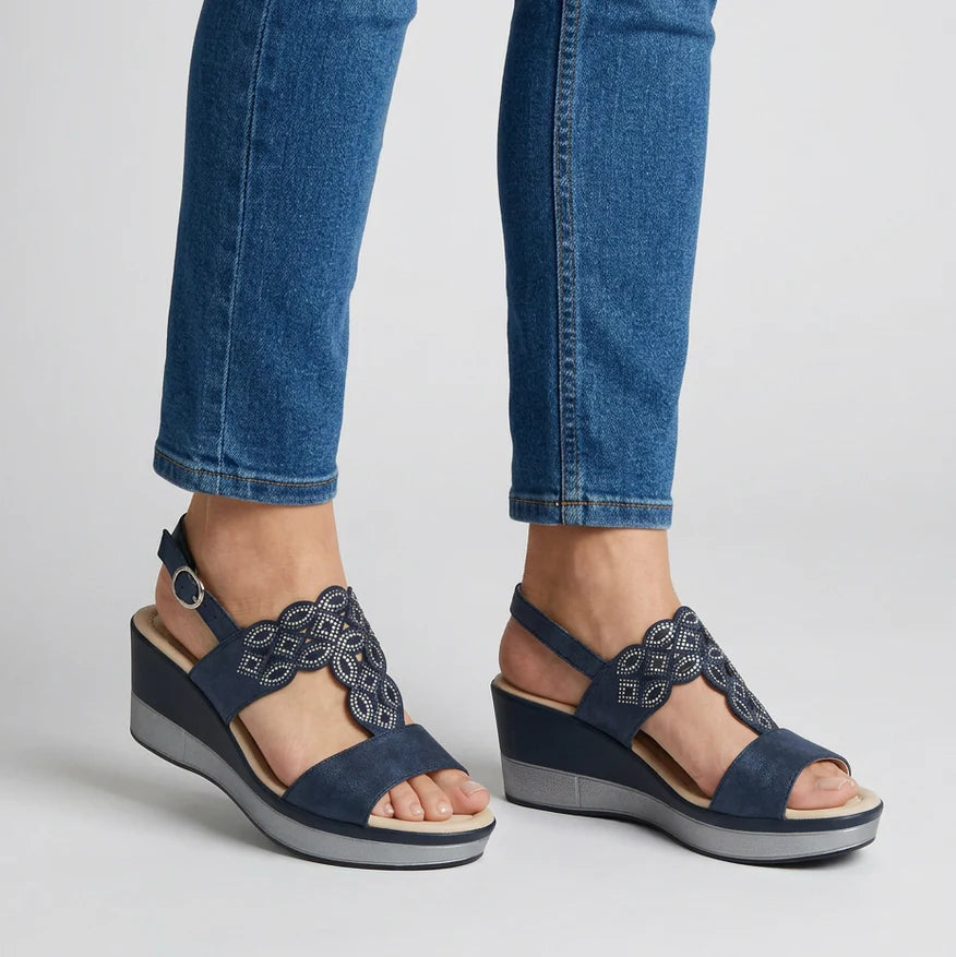 Grace - Sandalo Elegante con Zeppa