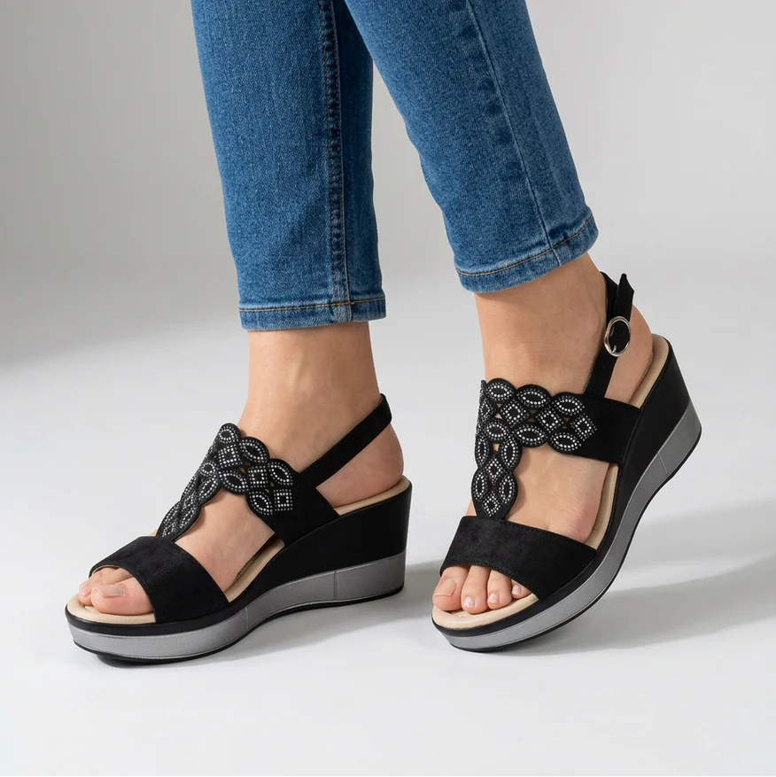 Grace - Sandalo Elegante con Zeppa