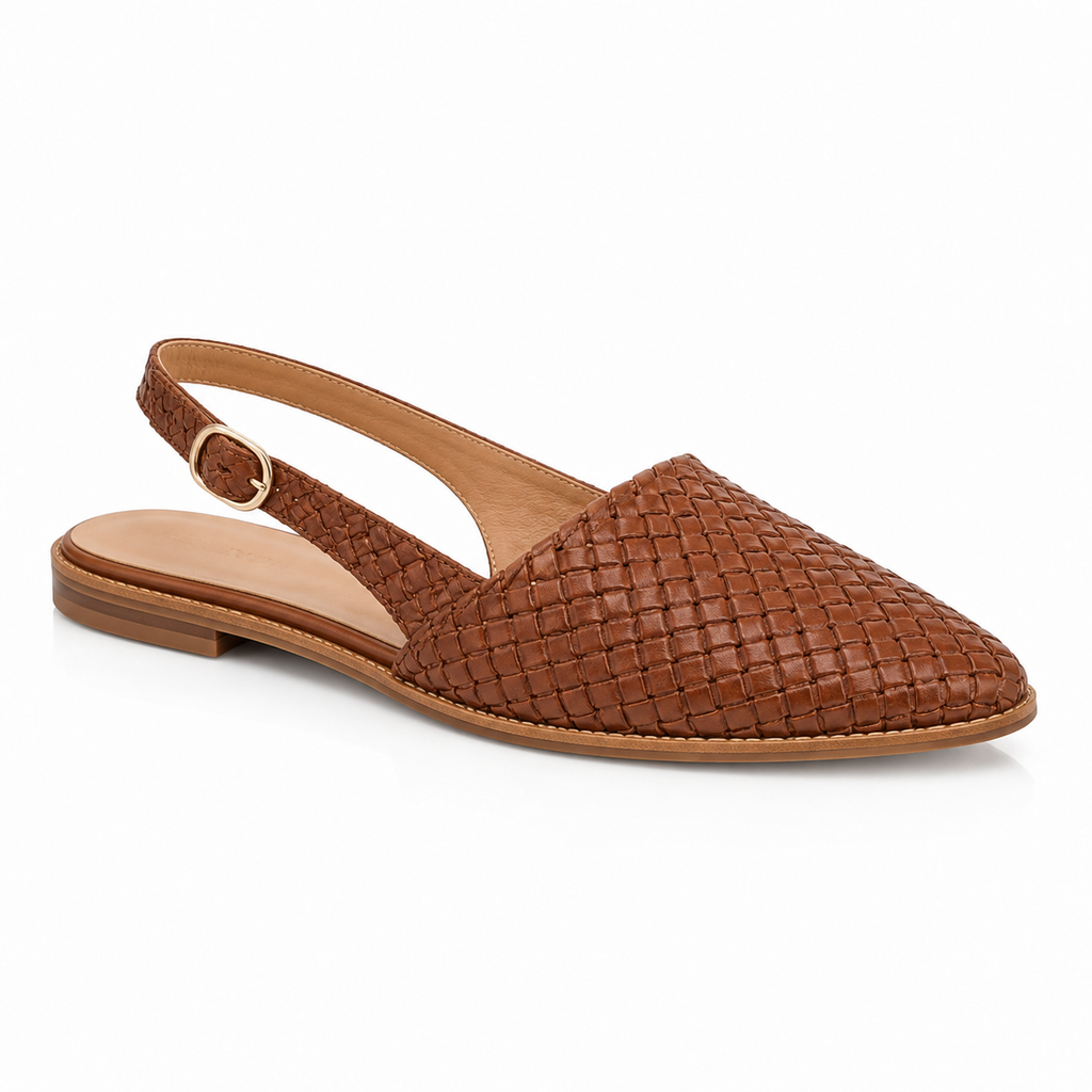 Jodie - Mocassino Intrecciato Cognac