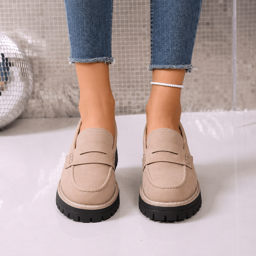 Ginevra - Mocassini con Plateau in Stile College