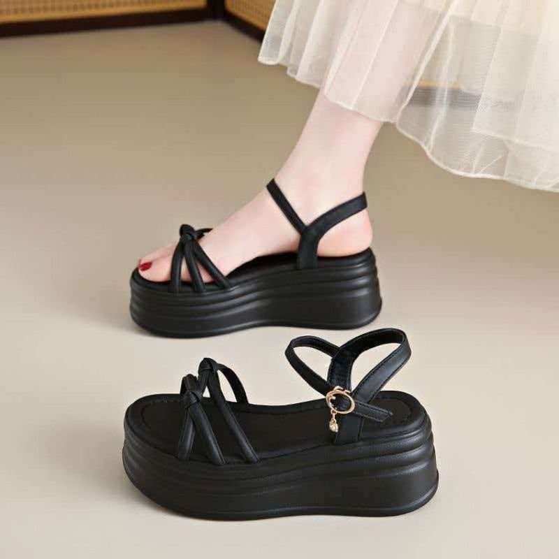 Elena - Sandalo Elegante dal Plateau Ammortizzato