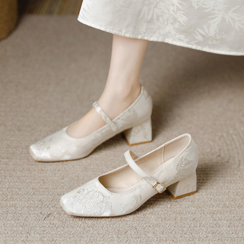 Adèle - Scarpa Elegante in Jacquard ricamato