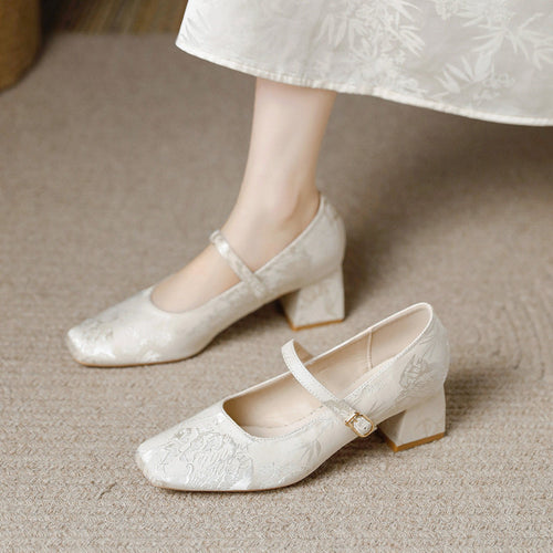 Adèle - Scarpa Elegante in Jacquard ricamato
