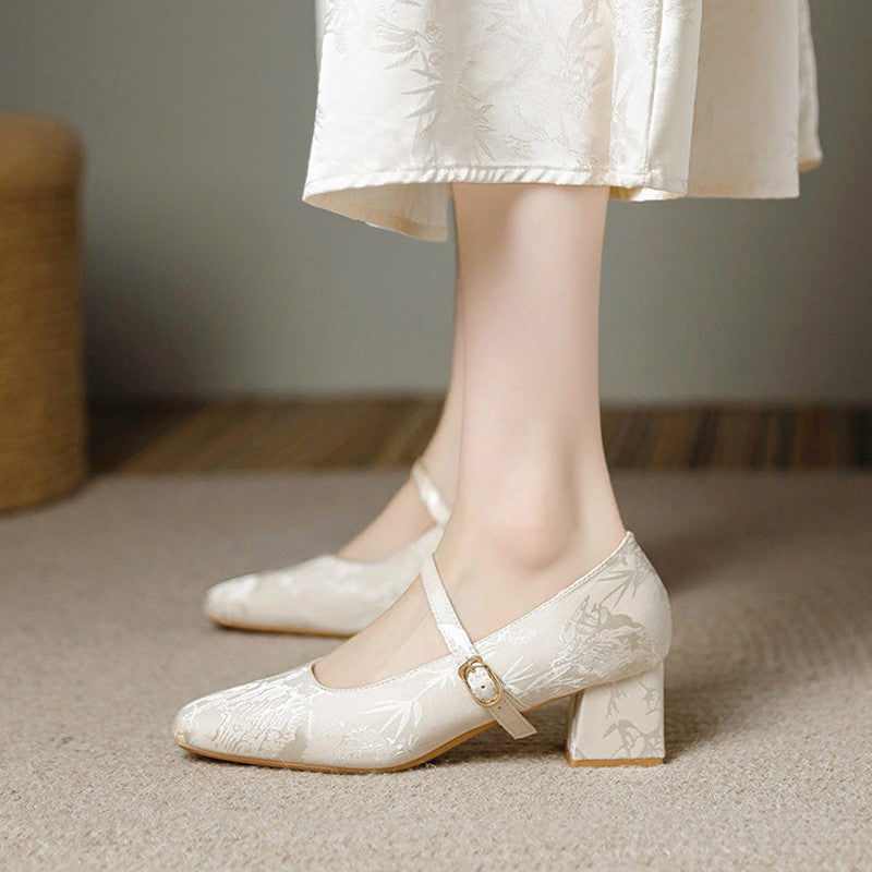 Adèle - Scarpa Elegante in Jacquard ricamato