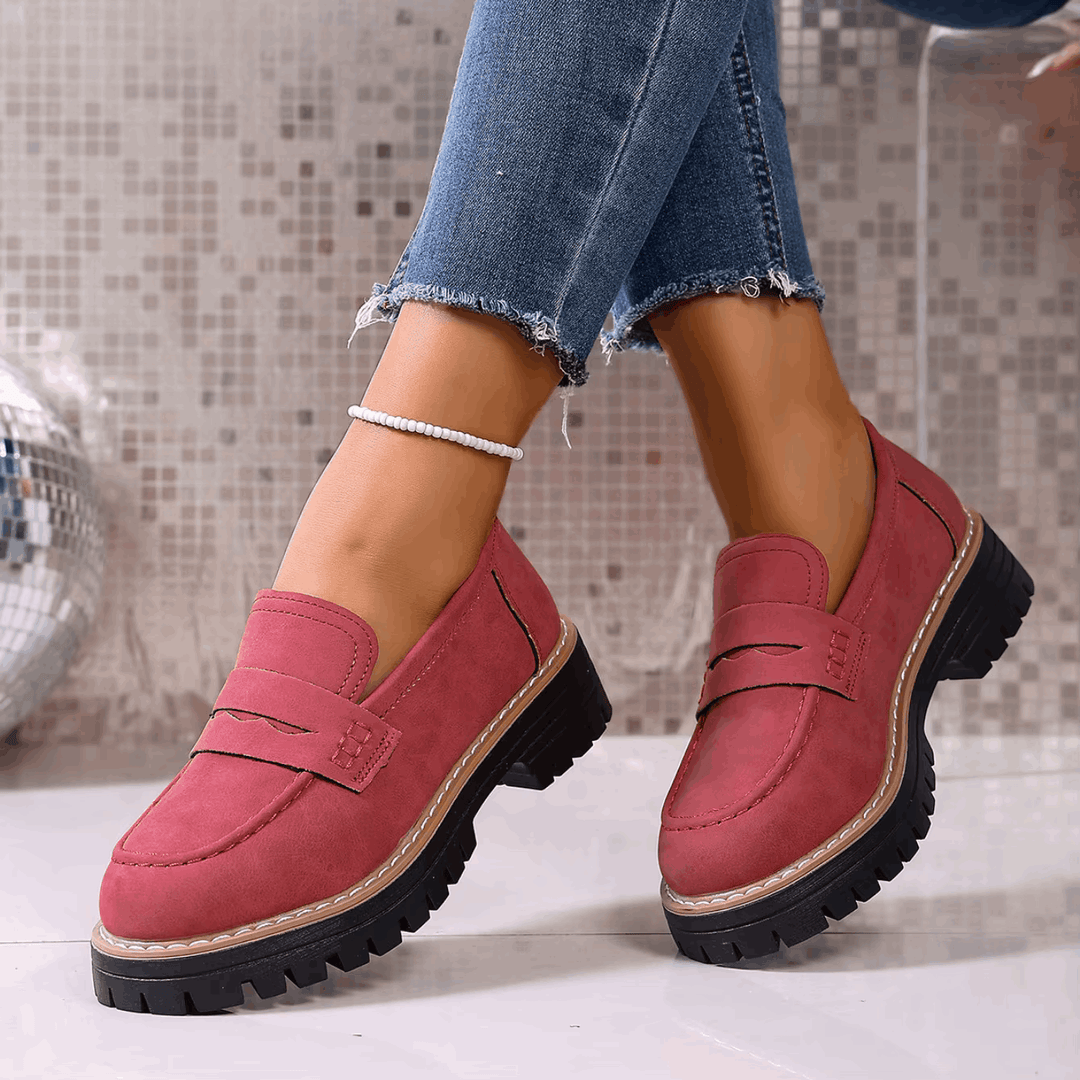 Ginevra - Mocassini con Plateau in Stile College