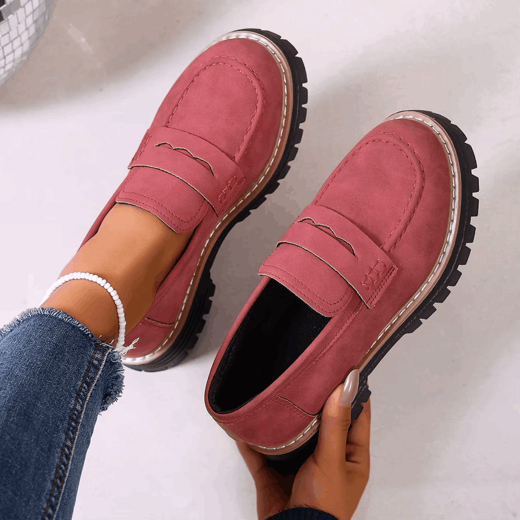 Ginevra - Mocassini con Plateau in Stile College