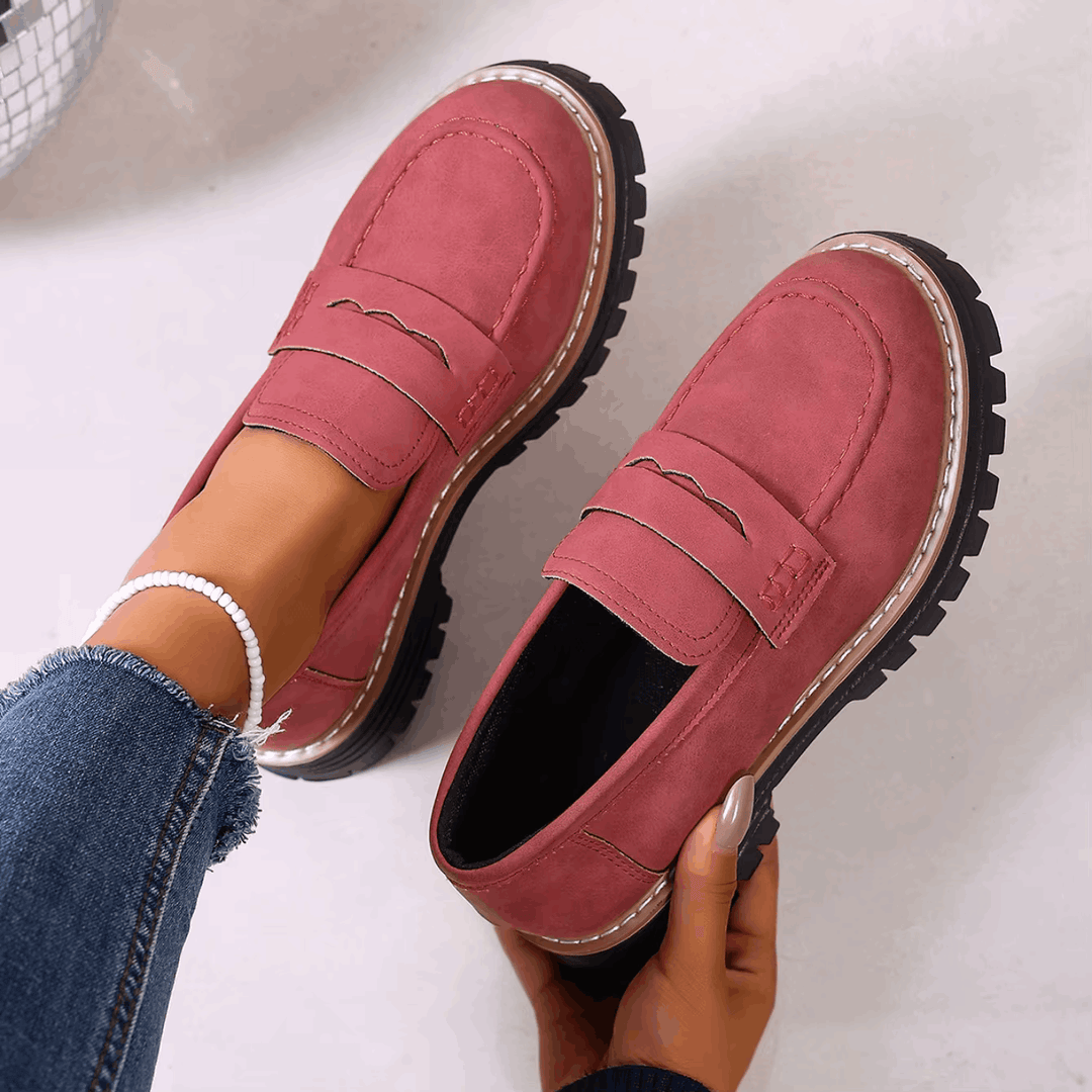 Ginevra - Mocassini con Plateau in Stile College