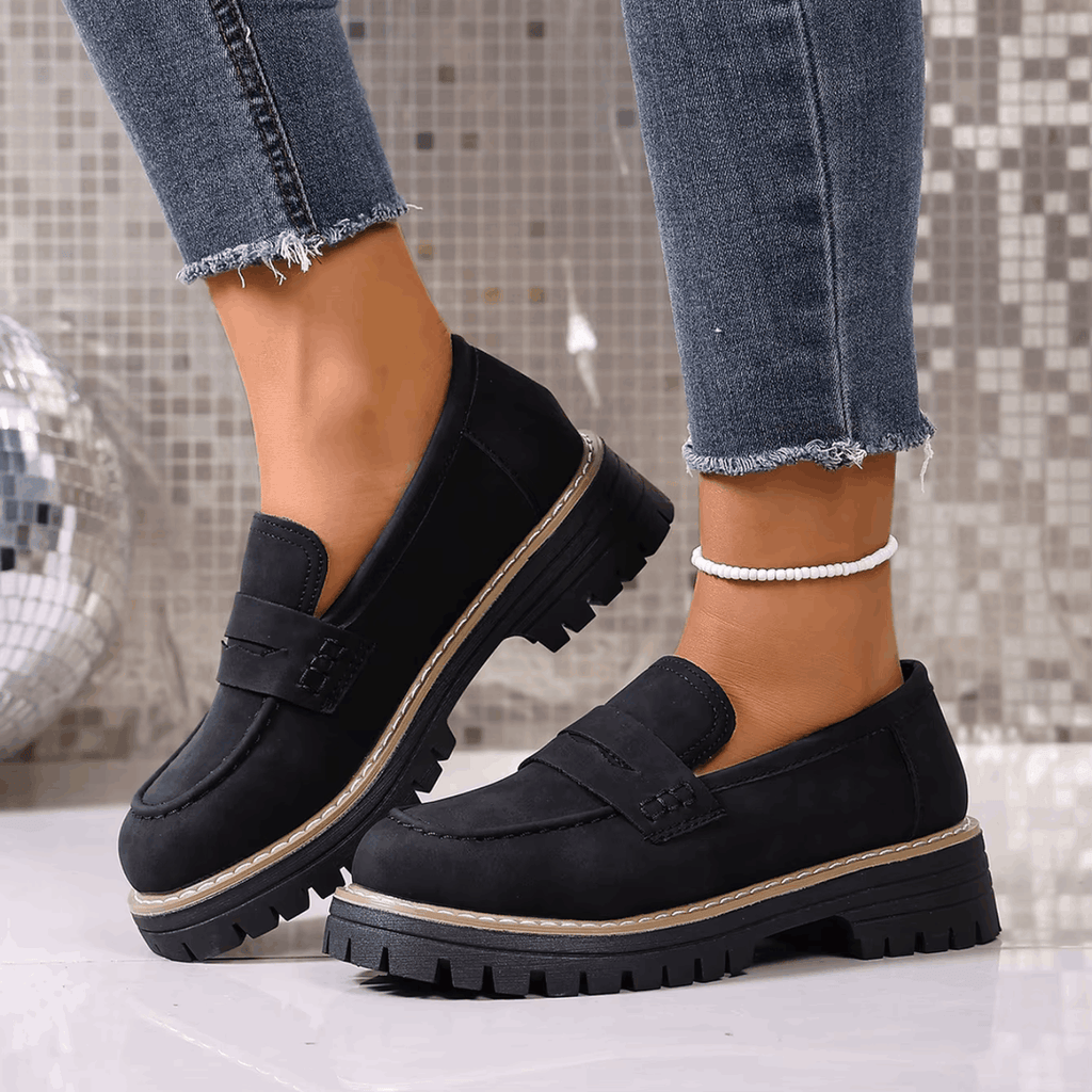 Ginevra - Mocassini con Plateau in Stile College
