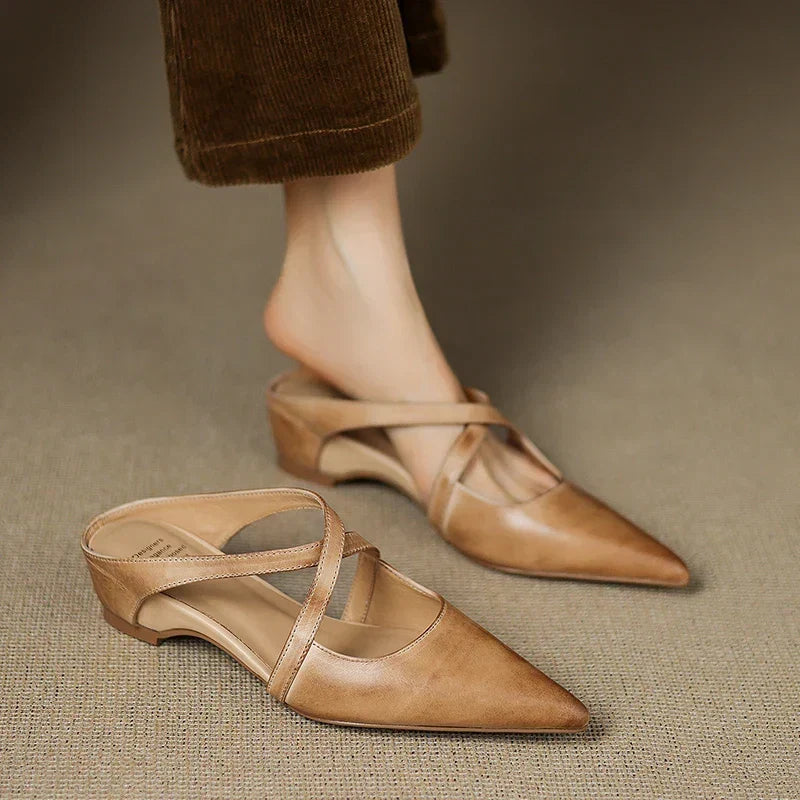 Luna - Mules in Pelle Genuina
