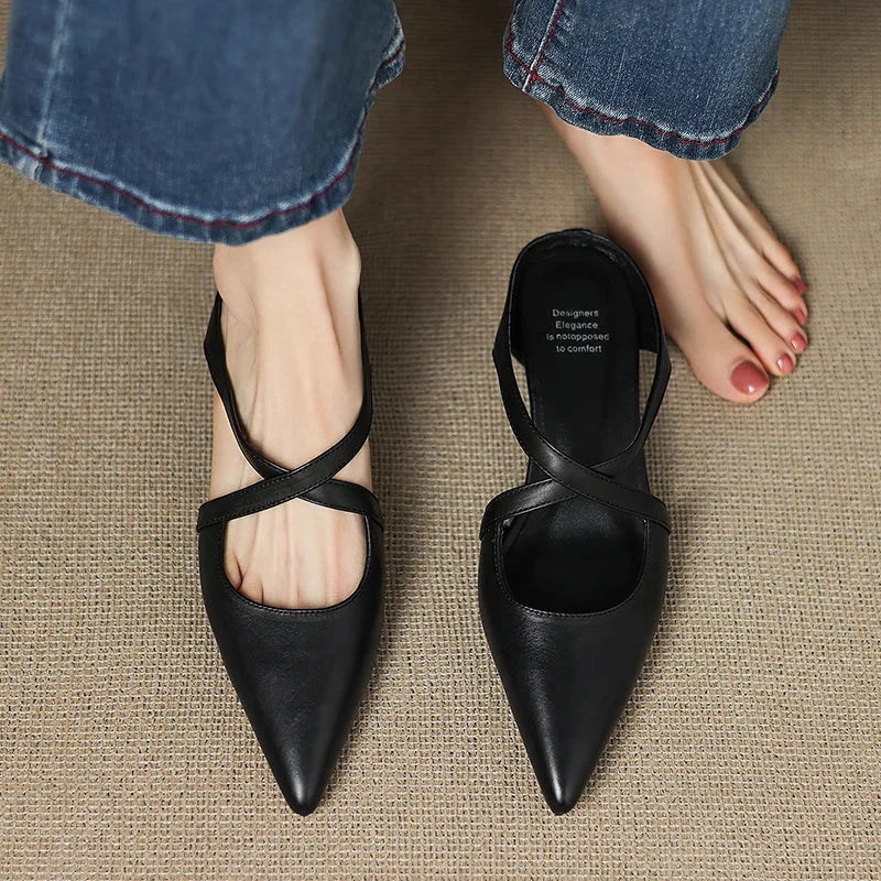 Luna - Mules in Pelle Genuina