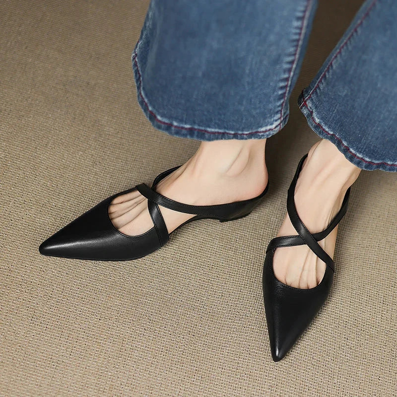 Luna - Mules in Pelle Genuina