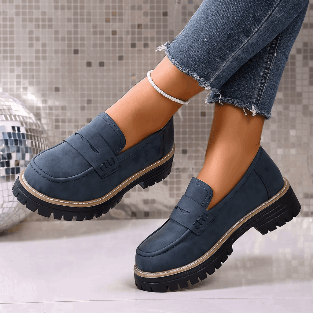 Ginevra - Mocassini con Plateau in Stile College