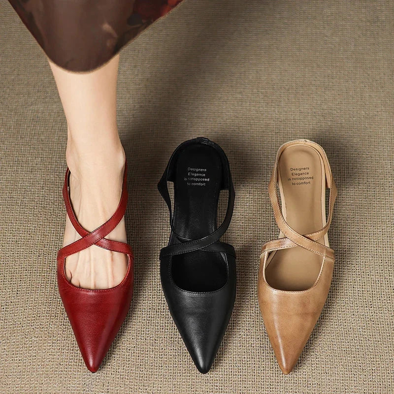 Luna - Mules in Pelle Genuina