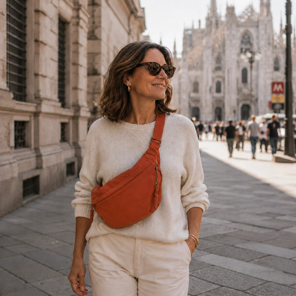 Clara - Borsa Casual con Tasche Antifurto