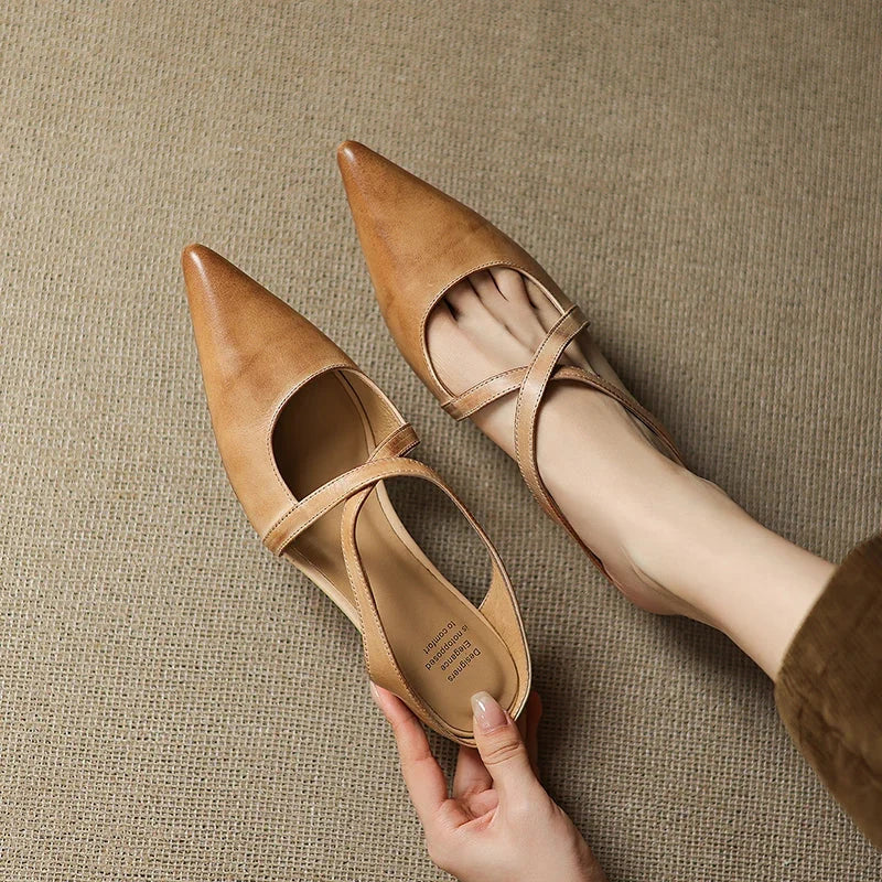 Luna - Mules in Pelle Genuina