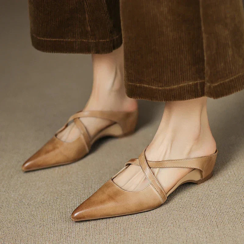 Luna - Mules in Pelle Genuina