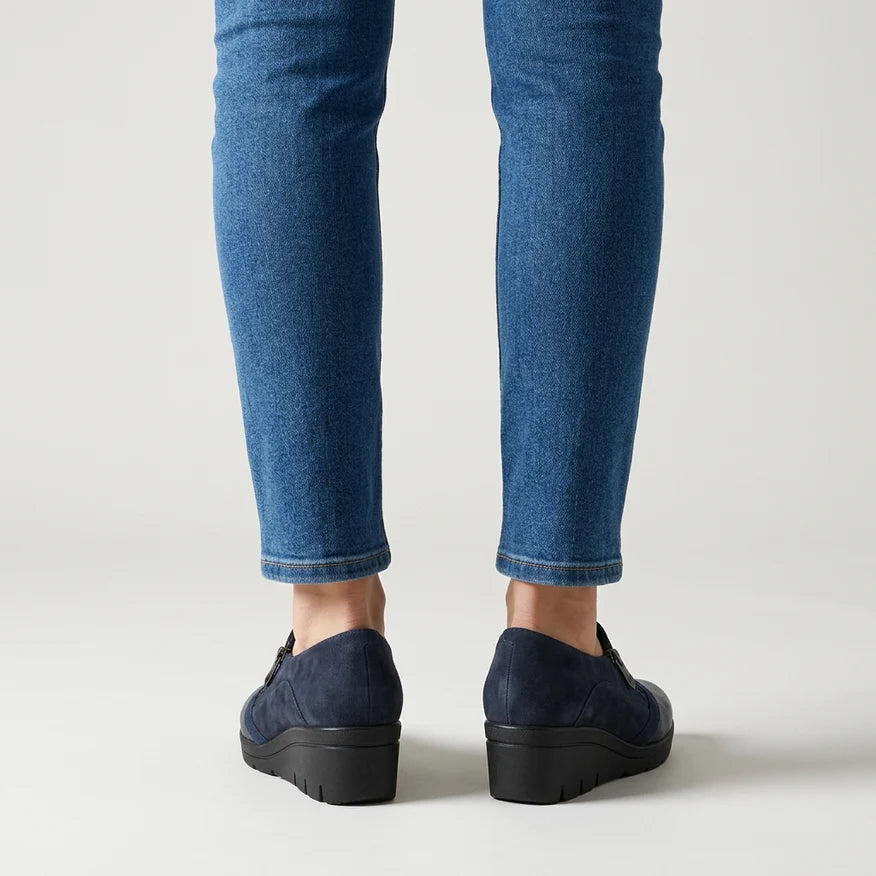 Sophie - Mocassino in Ecopelle Inserti Scamosciati